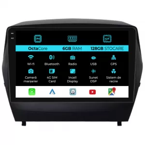 Navigation for Hyundai IX35 (2009 - 2015), 9 Inch, 6Gb RAM, 128Gb storage, Carplay - NAVHY96JIJ