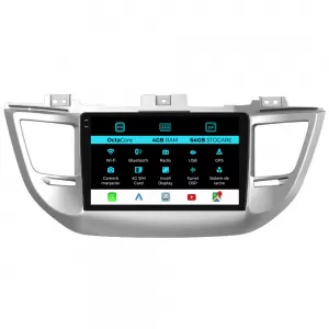 Navigation for Hyundai Tucson, IX35 (2015-2018), 9 Inch, 4 Gb RAM, 64 Gb Storage, Carplay - NAVHY94QJI