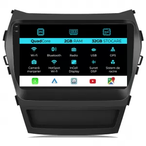Navigation for Hyundai IX45 Santa Fe (2013-2017), 9 Inch, 2Gb Ram, 32Gb Storage, Carplay - NAVHY92FJR