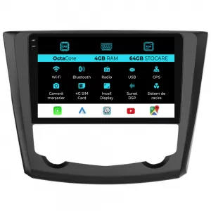 Navigation for Renault Kadjar, 2015-2019, 9Inch, 4Gb Ram, 64Gb Storage, Carplay - NAVRN94IKU