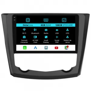 Navigation for Renault Kadjar, 2015-2019, 9Inch, 6Gb Ram, 128Gb Storage, Carplay - NAVRN96UTY
