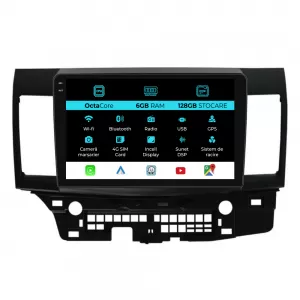 Navigation for Mitsubishi Lancer, 2007-2013, 9 Inch, 6Gb Ram, 128Gb Storage, Carplay - NAVMS96UYI