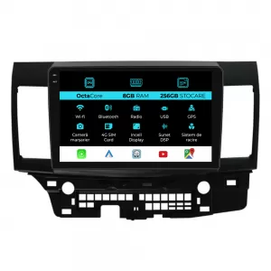 Navigation for Mitsubishi Lancer, 2007-2013, 9Inch, 8Gb Ram, 256Gb Storage, Carplay - NAVMS98ANO