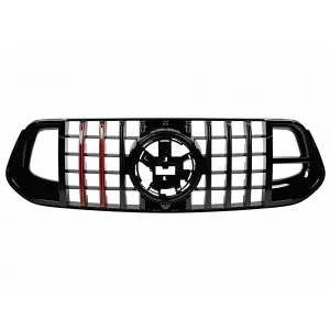 image-30-Front Central Grille suitable for Mercedes GLE SUV W167 V167 GLE Coupe C167 Sport Package (2019-06.2023) GTR Panamericana Design