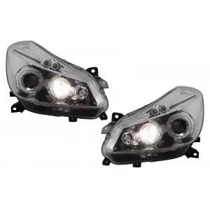 Phares Angel Eyes pour Renault Clio III 2005-2009 Chromé Headlights-image-6127990