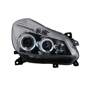 Phares Angel Eyes pour Renault Clio III 2005-2009 Chromé Headlights-image-6127992