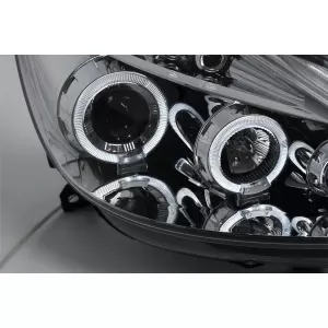 Phares Angel Eyes pour Renault Clio III 2005-2009 Chromé Headlights-image-6127994
