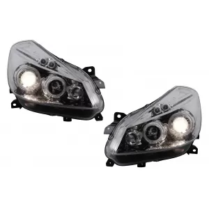 Phares Angel Eyes pour Renault Clio III 2005-2009 Chromé Headlights-image-6127998