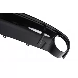 Stoßstange Diffusor Endrohre für  Audi A4 B8 Limousine Avant 2007–2011 RS4-Look Schwarz-image-6277418