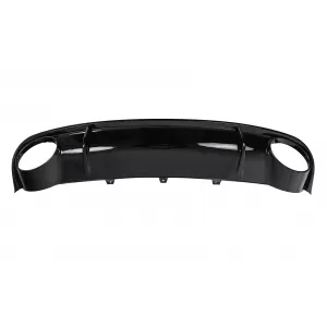 Stoßstange Diffusor Endrohre für  Audi A4 B8 Limousine Avant 2007–2011 RS4-Look Schwarz-image-6277428