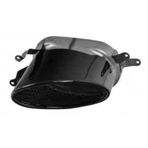 Paraurti Diffuser Terminali Scarico per Audi A4 B8 B8.5 Limousine Avant Facelift 2012-2015 RS4 Design Nero-image-6277411