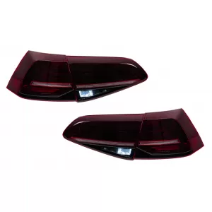Full LED Taillights suitable for VW Golf 7 & 7.5 Hatchback (2012-2019) for Halogen Laser Look