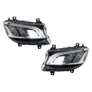 LED Headlights suitable for Mercedes Sprinter III W907 W910 (2019-2027) for Halogen