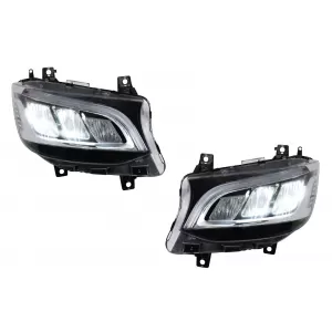 LED Headlights suitable for Mercedes Sprinter III W907 W910 (2019-2027) for Halogen