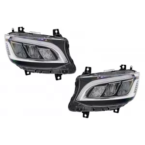 LED Headlights suitable for Mercedes Sprinter III W907 W910 (2019-2027) for Halogen