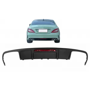 image-72-Rear Bumper Diffuser suitable for Mercedes CLS Sedan W218 (2011-2017) Only for AMG Sport Line