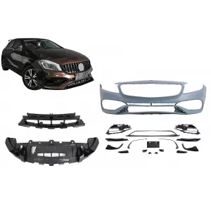Stoßstange für Mercedes A-Klasse W176 2012-2018 Gitter MOPF A45 Design-image-6127837