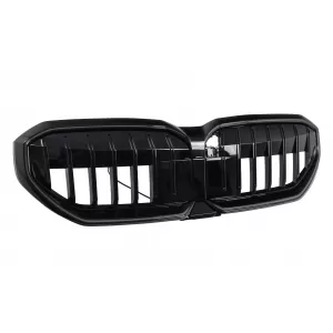 Grila Centrala cu LED compatibil cu BMW Seria 5 G60 G61 (2023-) Negru Lucios-image-6260155