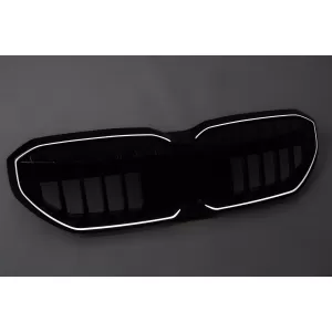 Grila Centrala cu LED compatibil cu BMW Seria 5 G60 G61 (2023-) Negru Lucios-image-6260157