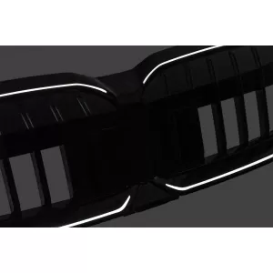 Grila Centrala cu LED compatibil cu BMW Seria 5 G60 G61 (2023-) Negru Lucios-image-6260158