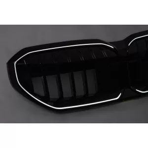 Grila Centrala cu LED compatibil cu BMW Seria 5 G60 G61 (2023-) Negru Lucios-image-6260159