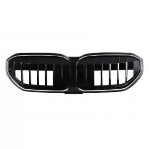 Grila Centrala cu LED compatibil cu BMW Seria 5 G60 G61 (2023-) Negru Lucios-image-6260163