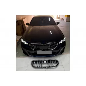 Vese hűtőrács BMW 5-ös G60 G61 (2023-) típushoz, LED-del-image-6350616