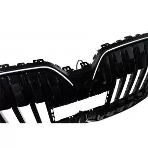 Grila Centrala cu LED compatibil cu BMW Seria 7 G70 (2022-) Negru Lucios-image-6260215