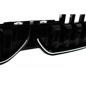 Grila Centrala cu LED compatibil cu BMW Seria 7 G70 (2022-) Negru Lucios-image-6260216