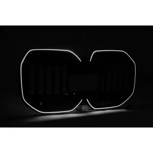 Grila Centrala cu LED compatibil cu BMW Seria 7 G70 (2022-) Negru Lucios-image-6260219