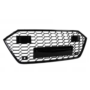 Kühlergrill für für Audi A7 4K8 2018- RS Design Wabengitter Schwarz Grille Gitter-image-6266258