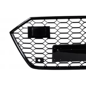 Kühlergrill für für Audi A7 4K8 2018- RS Design Wabengitter Schwarz Grille Gitter-image-6266260