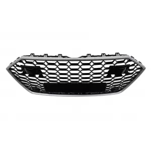 Front Grille suitable for Audi A7 4K8 (2018-) RS Design Silver-image-6266341