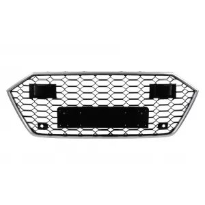 Front Grille suitable for Audi A7 4K8 (2018-) RS Design Silver-image-6266342