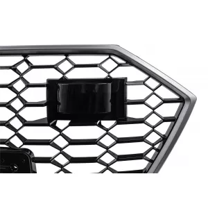 Front Grille suitable for Audi A7 4K8 (2018-) RS Design Silver-image-6266344