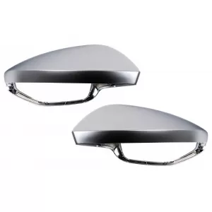 image-0-Mirror Covers Caps suitable for Audi A7 4K8 (2018-Up) A6 C8 (2019-2025) LHD Silver