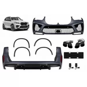 image-3-Completare Body Kit per BMW X5 G05 2018-2022 X5M Look Archi ruota Scarico Punte