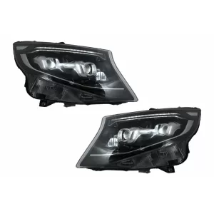 Faruri Full LED compatibil cu Mercedes V-Class W447 (2014-2023) Negru-image-6128121