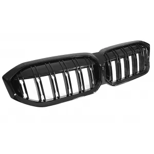 Central Kidney Grilles suitable for BMW 3 Series G20 Sedan G21 Touring LCI (2023-2025) Double Stripe M Design Piano Black