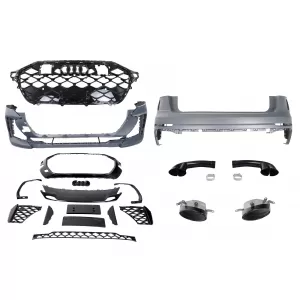 image-56-Kit carrozzeria per Audi Q8 SUV 2018-2023 RS Design Paraurti Griglia scarico
