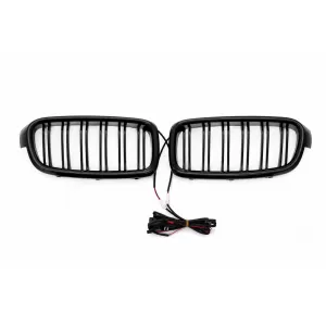 Grile Centrale Iluminate compatibil cu BMW Seria 3 F30 F31 (2011-2019) Negru M Design-image-6330082
