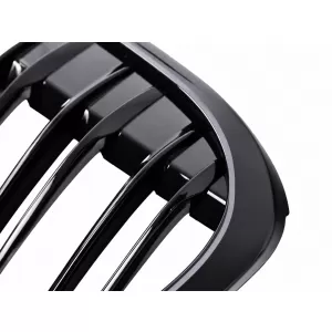 Grila Centrala Iluminata compatibil cu BMW X1 F48 Pre-LCI X1L F49 (06.2015-2019) Negru Lucios M Design-image-6330092