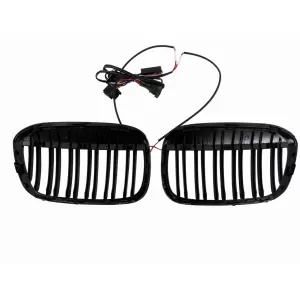 Grila Centrala Iluminata compatibil cu BMW X1 F48 Pre-LCI X1L F49 (06.2015-2019) Negru Lucios M Design-image-6330093