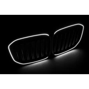 Grila Centrala Iluminata compatibil cu BMW X7 G07 (2018-2022) Negru Lucios M Design-image-6330099