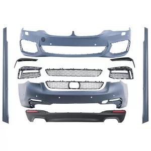 image-7-Body Kit Carrozzeria per BMW 5 Series G30 2017-2019 Paraurti Minigonne M-Tech Look