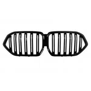 image-45-Central Kidney Grilles suitable for BMW X6 G06 (2019-2022) Double Stripe Piano Black