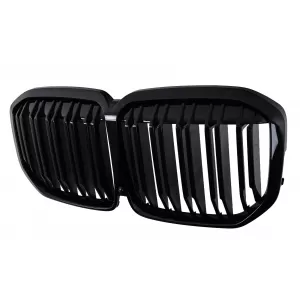 Central Kidney Grille suitable for BMW X7 G07 (2018-2022) Double Stripe Piano Black