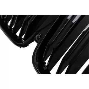 Central Kidney Grille suitable for BMW X7 G07 (2018-2022) Double Stripe Piano Black