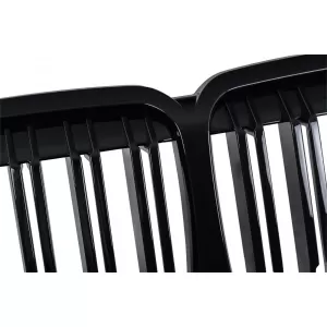 Central Kidney Grille suitable for BMW X7 G07 (2018-2022) Double Stripe Piano Black