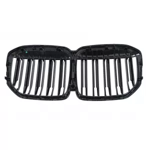 Central Kidney Grille suitable for BMW X7 G07 (2018-2022) Double Stripe Piano Black